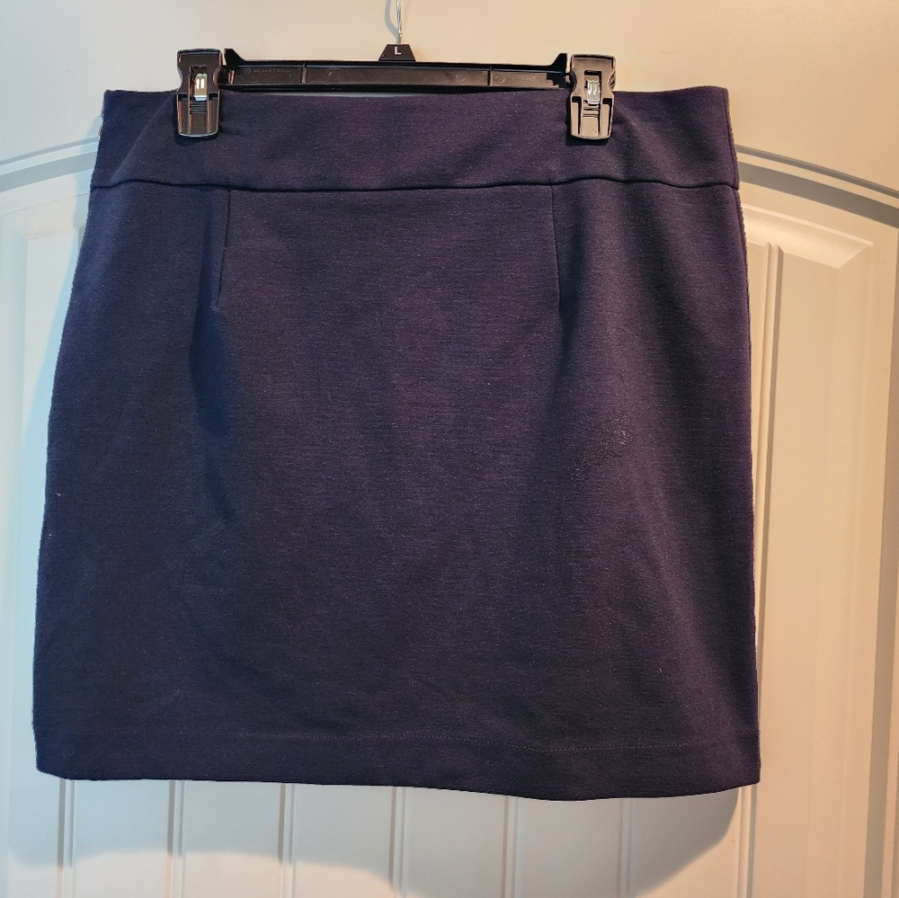 Banana Republic Navy‎ Blue Mini Skirt Size 12 Womens Workwear Elegant Chic